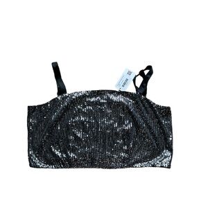 Rebdolls Plus Size Sequin Crop Top size 3X